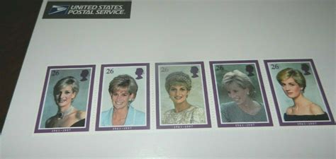 a tribute diana princess of wales 1961 1997 royal mail miint stamps set vtg ebay princess