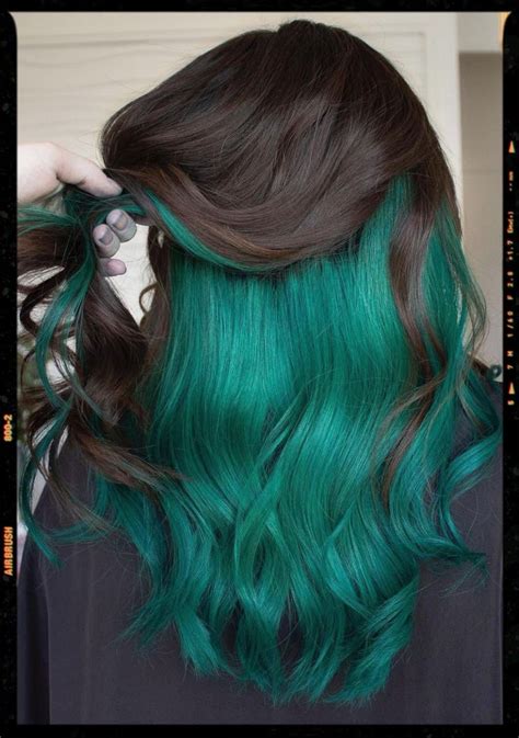Emerald Green Hair Haarschnitt Grüne Haare Haarfarben Ideen