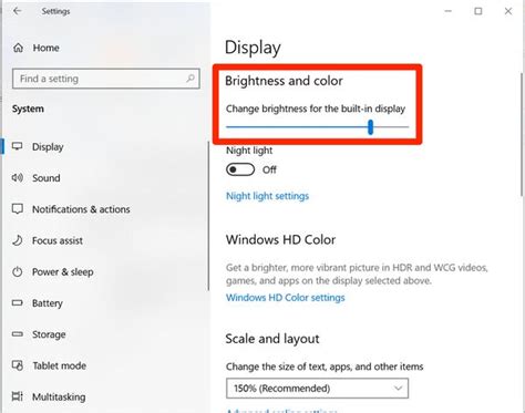 How To Change The Brightness On A Windows 10 Pc Screen Insider