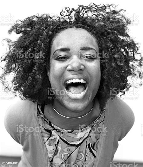 African Descent Teen Girl Smiling Portrait Concept Stock Photo