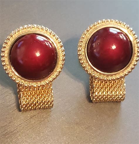 dante-style-cuff-links-red-cuff-links-vintage-cuff-links-etsy-vintage-designer-jewelry