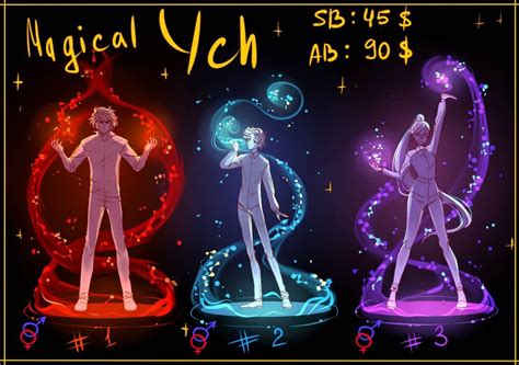 Close Ych Pack Magic 2 By Nerokim On Deviantart In 2020 Anime