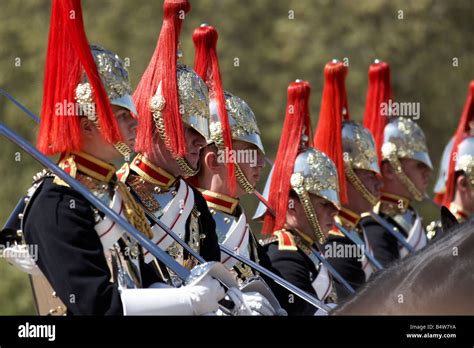 Mounted Soldiers Of The Household Cavalry From The Blues And Royals