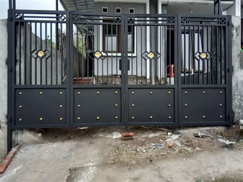 Beli pagar besi minimalis online berkualitas dengan harga murah terbaru 2021 di tokopedia! 7+ Model Pintu Gerbang Terbaru - Desain Dekorasi Rumah