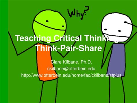 Ppt Teaching Critical Thinking Think Pair Share Powerpoint