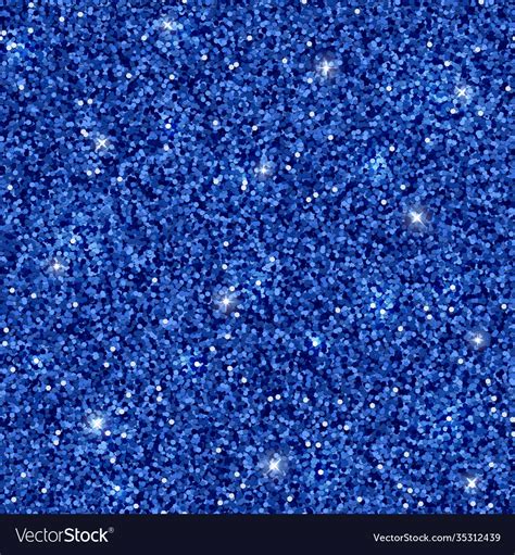 Blue Glitter Seamless Pattern Royalty Free Vector Image