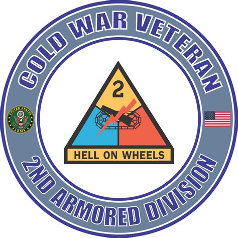 Us Army Cold War 2nd Armored Division Veteran Decal Sticker