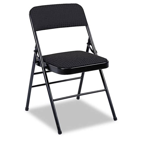 Deluxe Fabric Padded Seat And Back Folding Chairs By Cosco® Csc36885cvb4