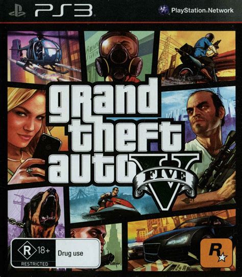 Grand Theft Auto V 2013 Playstation 3 Box Cover Art Mobygames