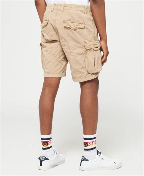 Mens Core Lite Ripstop Cargo Shorts In Beige Superdry