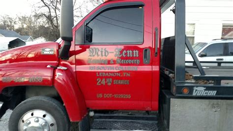 Mid Tenn Wrecker Service 2119 Hartsville Pike Lebanon Tennessee