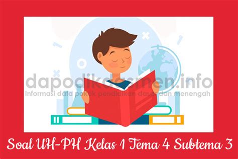 Soal UH PH Kelas 1 Tema 4 Subtema 3 Kurikulum 2013