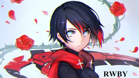 Hình Nền Hình Minh Họa Anime Hoạt Hình Rwby Nhân Vật Ruby Rose