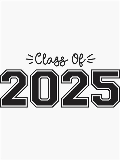 2025 Seniors Class Of 2025 Graduation Sticker By Brackerdesign