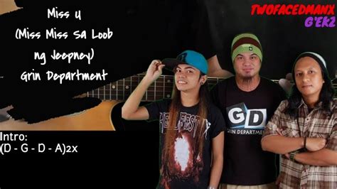 Miss U Miss Miss Sa Loob Ng Jeepney Grin Department Guitar Cover