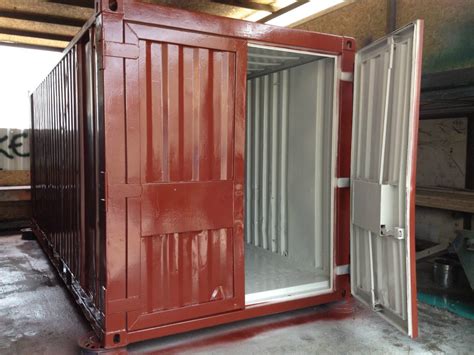 20ft X 8ft Red Used Shipping Container Uk
