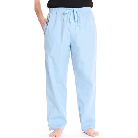 Followme Followme Mens Solid Poplin Pajama Pants With Pockets Large