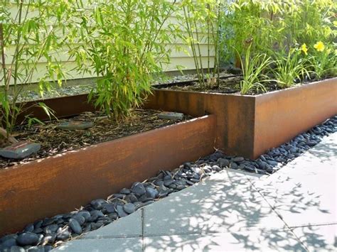 Square Rust Metal Corten Steel Planter Box For Garden Decor Buy Large