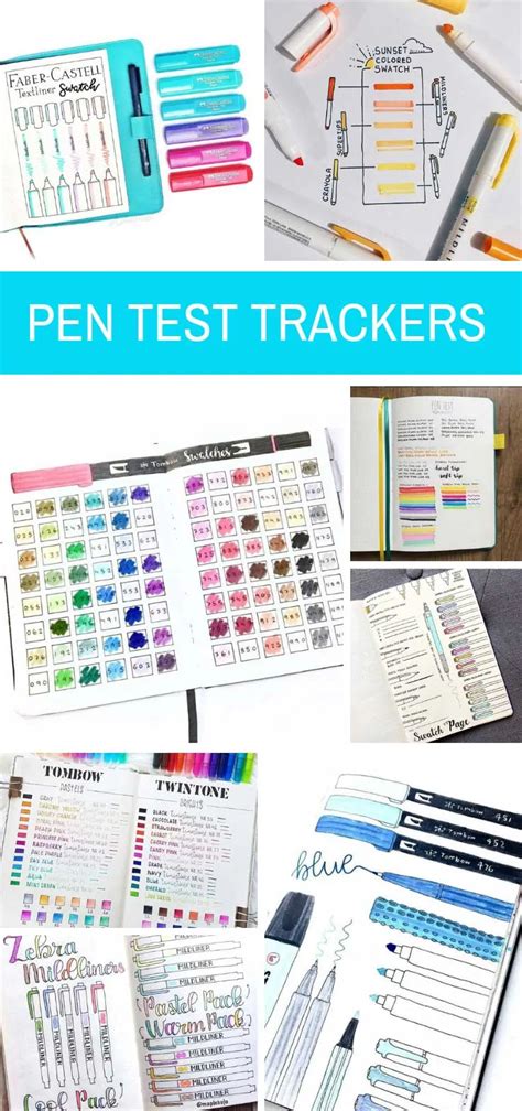 Bullet Journal Pen Test Spreads Youll Want To Try For Yourself