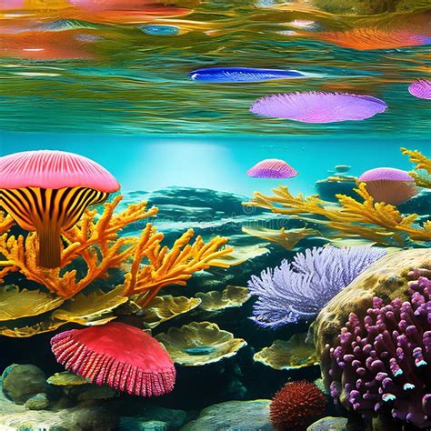 1177 Dreamy Underwater Scene A Magical And Enchanting Background