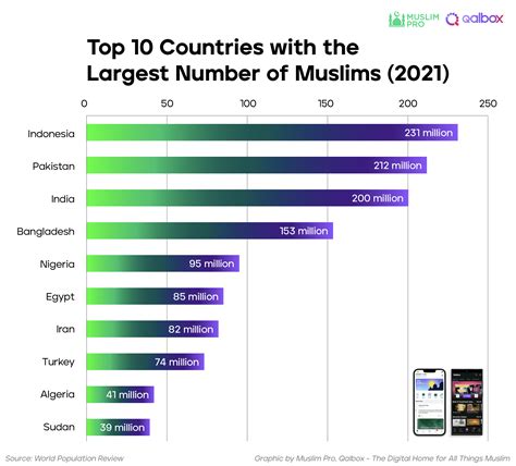 Top 10 Largest Muslim Populations In The World Muslim Pro And Qalbox