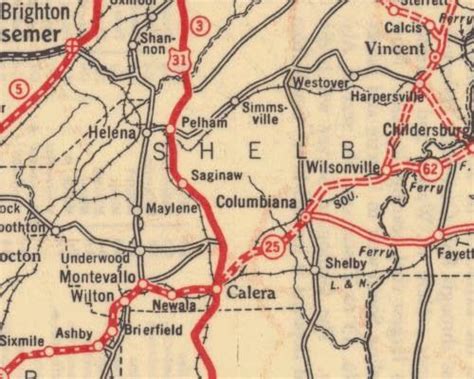 Pondering An Alabama Map 3 Pelham In 1928 Pelham Montevallo Town