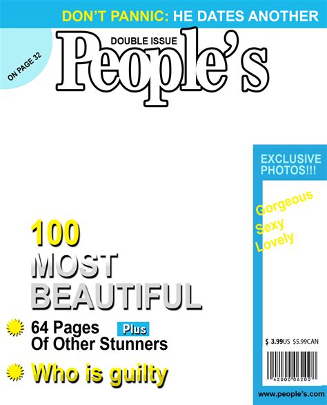 Transparent Magazine Cover Template