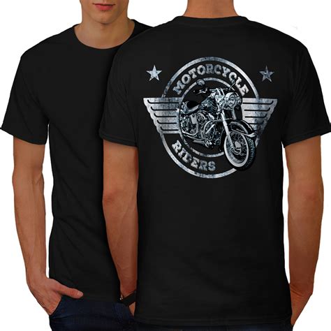 Rider Motorcycle Biker Shirt Bike Life Usa Men T Shirt Back Shirts