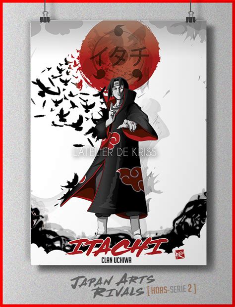 Poster Itachi Uchiha30x40cm Latelier De Kriss