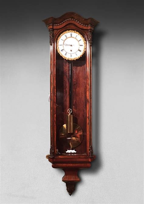 Antiques Atlas 19th Century Rosewood Viennese Regulator Clock