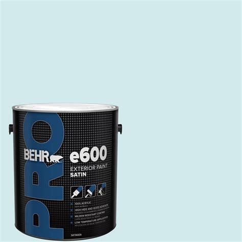 Behr Pro 1 Gal 540c 1 Mineral Water Satin Exterior Paint Pr64001