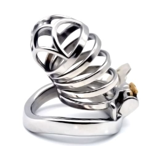 New Style Chastity Cage Male Chastity Device Stainless Steel Bondage Penis Cock Cage Penis Rings