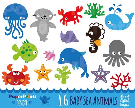 Free Ocean Animal Cliparts Download Free Ocean Animal Cliparts Png