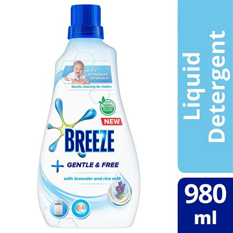 Breeze Laundry Liquid Detergent Gentle And Free 980ml Bottle Shopee