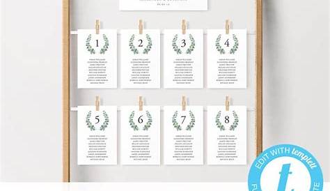 make your own seating chart wedding