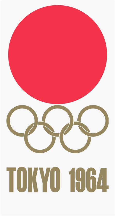 Large lot of 1964 tokyo olympics patches, pins and pendants souvenirs. Transparent Olympic Rings Png - Tokyo 1964 Olympics Logo ...