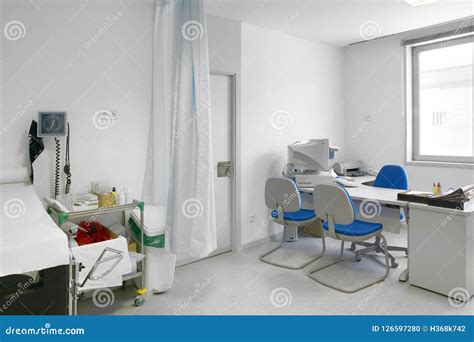 Hospital Doctor Consulting Room Healthcare Equipment Stock Photo