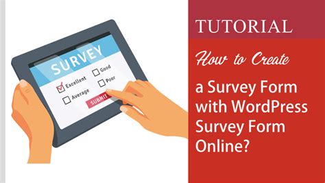 How to Create a Survey Form with WordPress Survey Form Online | Survey form, Create a survey ...