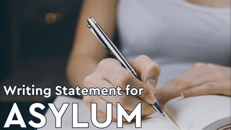 How To Write Asylum Story Asylum Statement Youtube