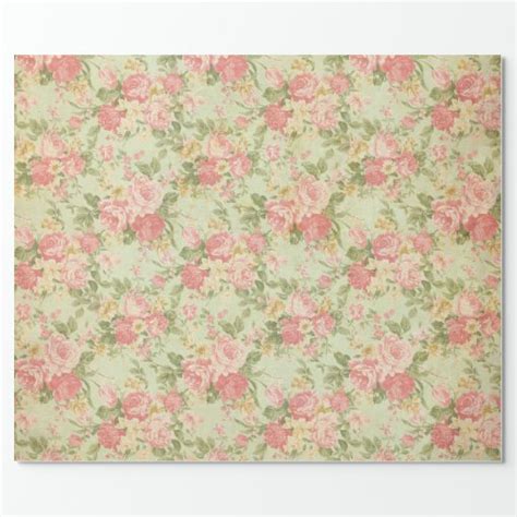 Vintage Floral Wrapping Paper Zazzle
