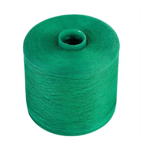 Plain Green Spun Polyester Sewing Thread Dyed Yarn For Textile