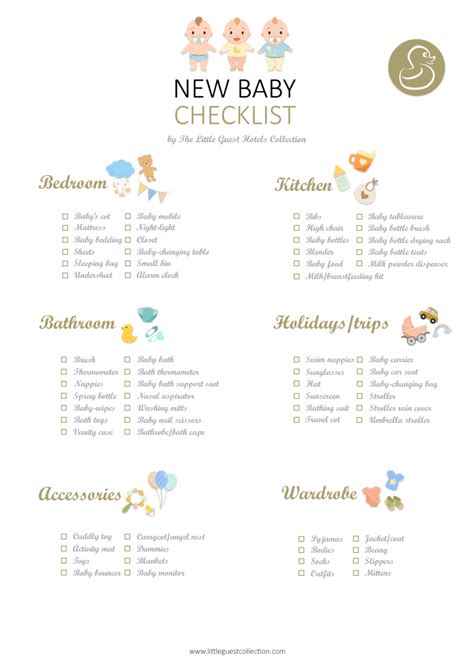 The Ultimate Checklist Of Baby Essentials Art