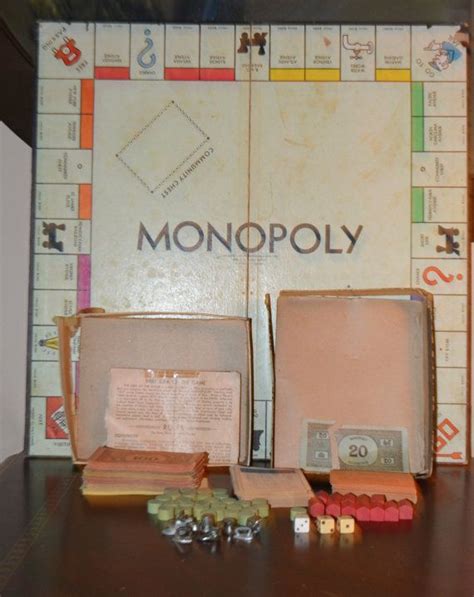 Rare Vintage Monopoly Board Game 1935 Vintage Parker Brothers Etsy