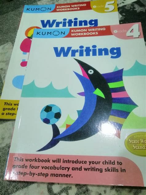 Kumon Writing Workbooks Grade 4 And 5 Hobbies And Toys Books And Magazines