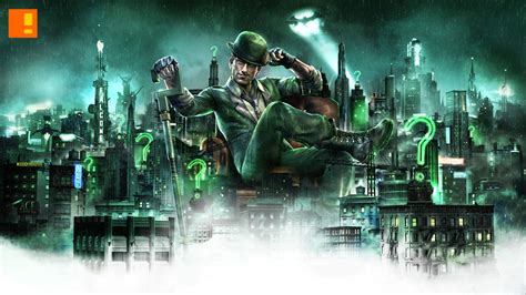 The arkham knight's headquarters is in south drescher. The Riddler Wallpaper (75+ images)