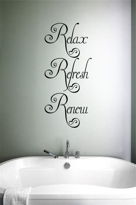 Relax Refresh Renew Vinyl Wall Words Decal Sticker Graphic Vinyl Wall Words Massage Room