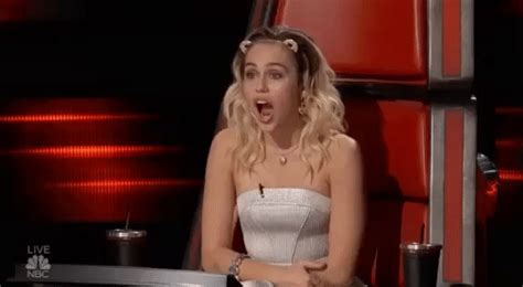 Miley Cyrus Omg  By The Voice Find And Share On Giphy