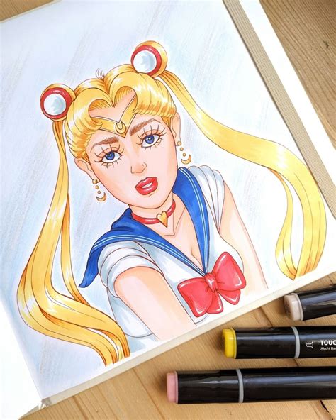 🌟🌟🌟 Sailor Moon Redraw Challenge Here 🌟🌟🌟 Speed Drawing Video 🥰