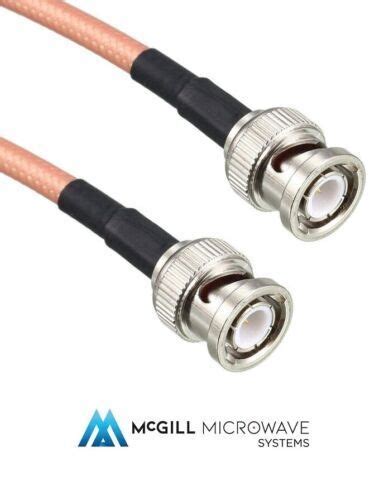 RG400 BNC Male To BNC Male Coaxial Cable LOWEST LOSS Military Spec M17