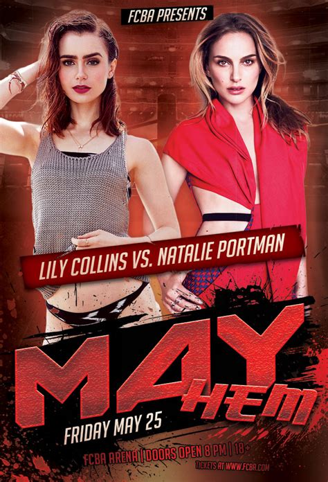 May Ppv Mayhem Promotional Posters Female Celebrity Boxing Association Fcba
